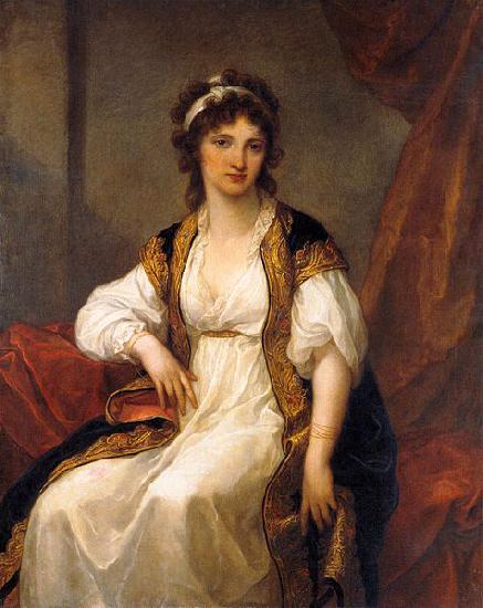 Angelica Kauffmann Portrait of Portrait of a Young Woman oil painting image